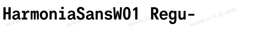 HarmoniaSansW01 Regu字体转换